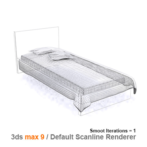 dxf architectural visualization - MALM bed 90 by lajhar
